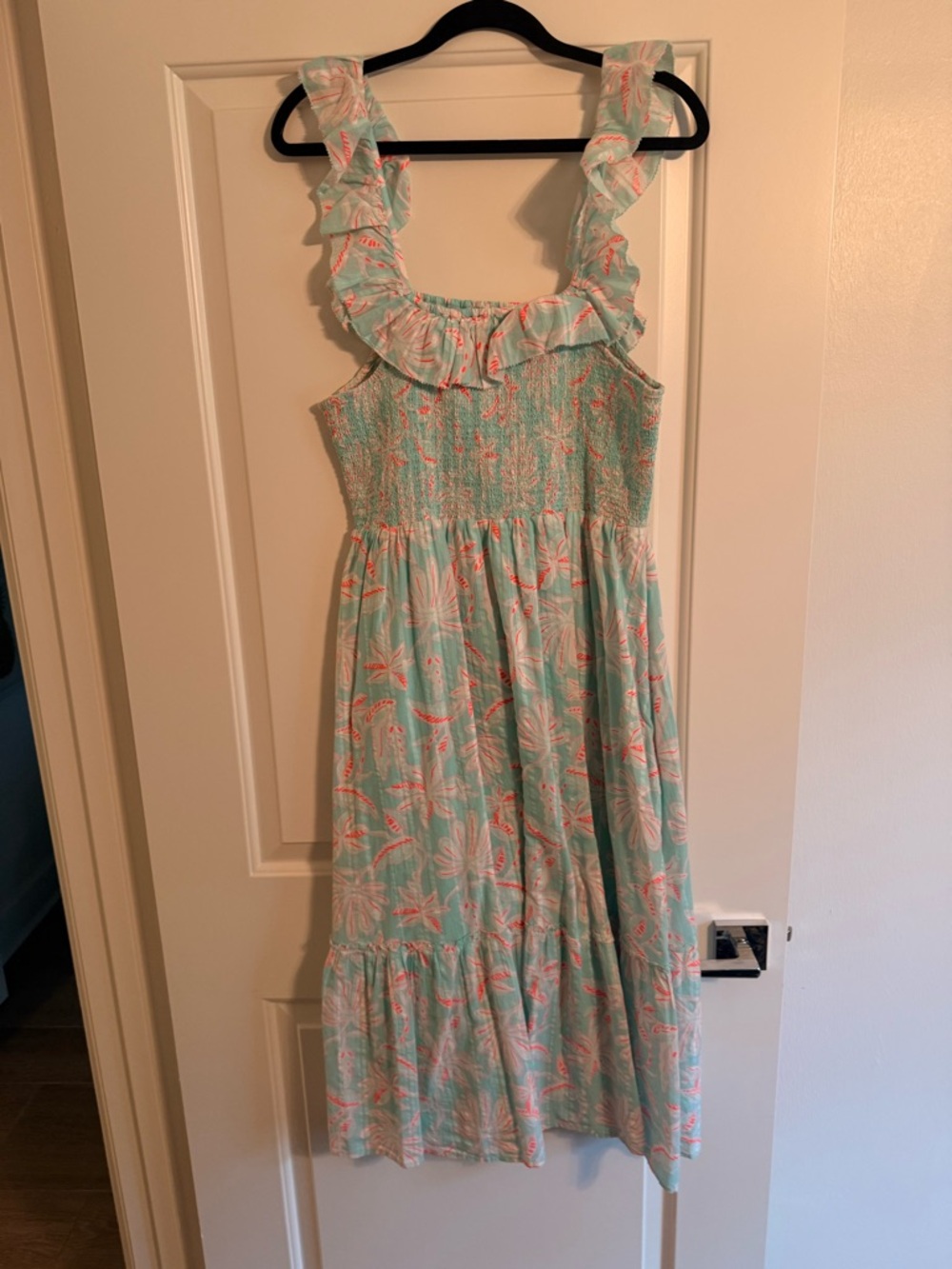 Vineyard Vines Floral Ruffle Sundress, Size Medium